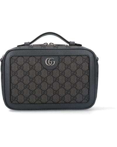 Gucci "ophidia" Small Shoulder Bag - Black