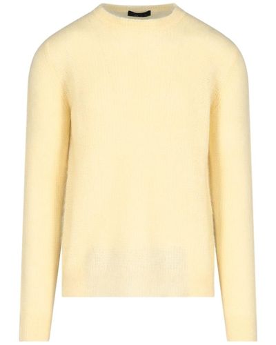 Prada Rear Triangle Sweater - Yellow