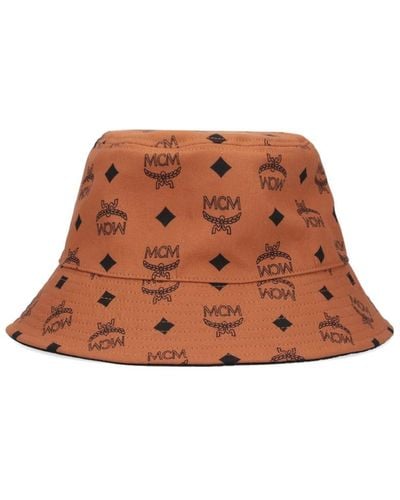 MCM Reversible Bucket Hat - Brown