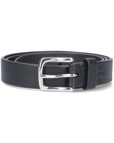 J&m Davidson Mini Logo Belt - Black