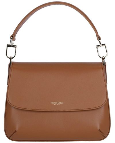 Giorgio Armani 'la Prima Soft' Handbag - Brown
