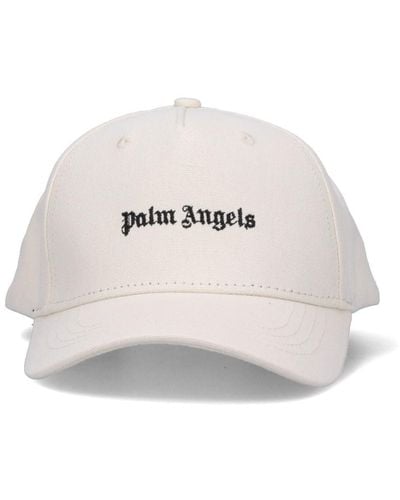 Palm Angels Cappello Baseball Logo - Bianco