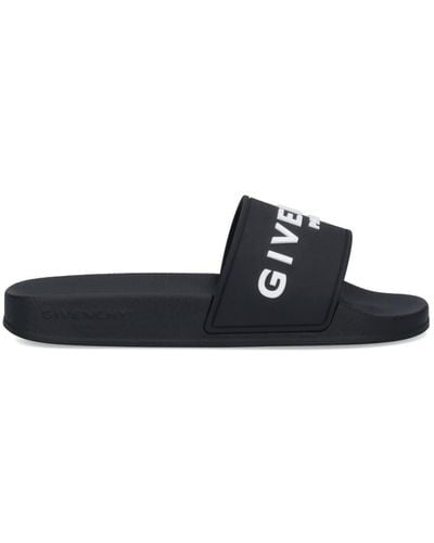 Givenchy Rubber Slides - Black