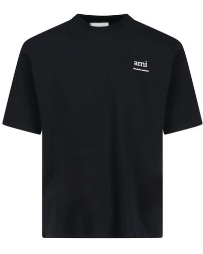 Ami Paris Logo T-shirt - Black