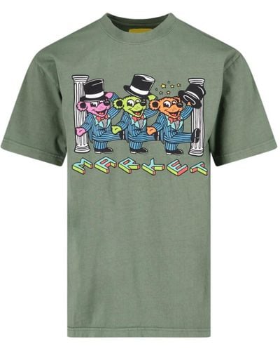 Market T-Shirt Stampa - Verde