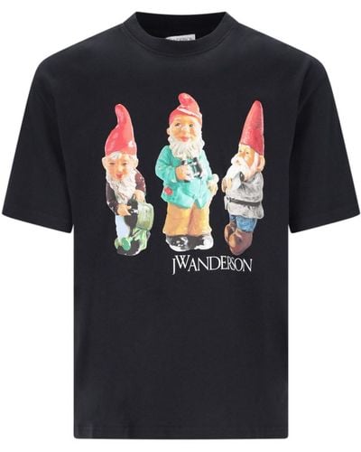 JW Anderson T-Shirt Stampa - Nero