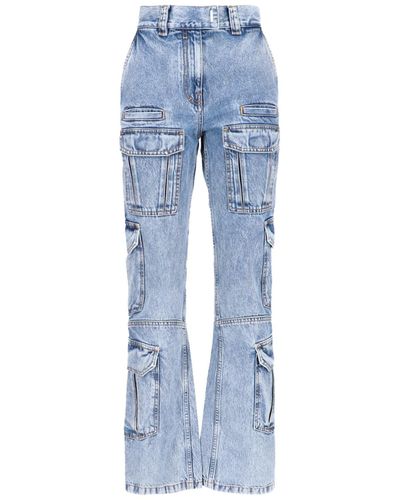 Givenchy Cargo Bootcut Jeans - Blue
