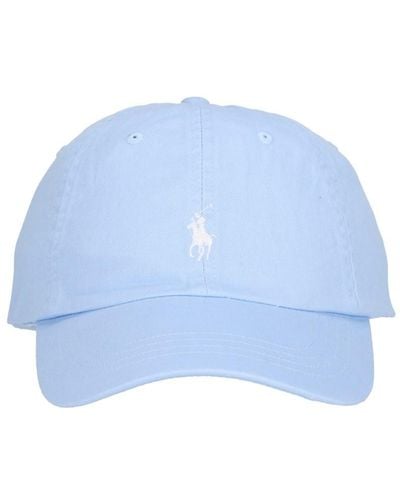 Polo Ralph Lauren Logo Baseball Hat - Blue
