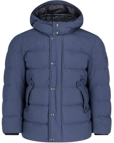 Fay Hooded Down Jacket - Blue