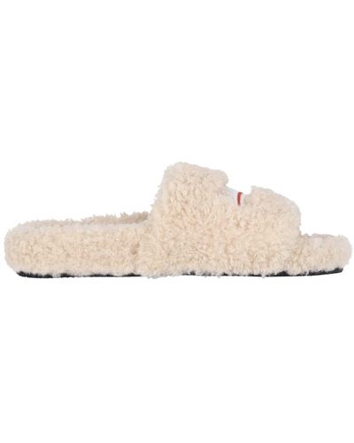 Balenciaga "flurry" Slide Sandals - White