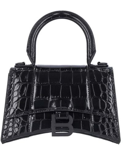 Balenciaga 'hourglass Xs' Handbag - Black