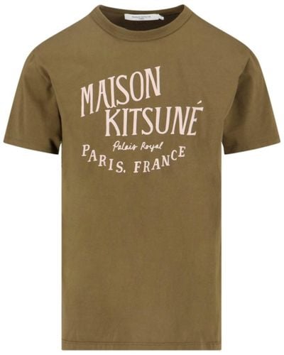Maison Kitsuné T-shirt "palais Royal" - Green