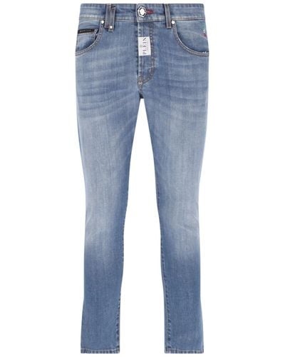 Philipp Plein Jeans Skinny - Blu