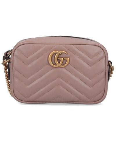 Gucci Mini Shoulder Bag 'Gg Marmont' - Pink