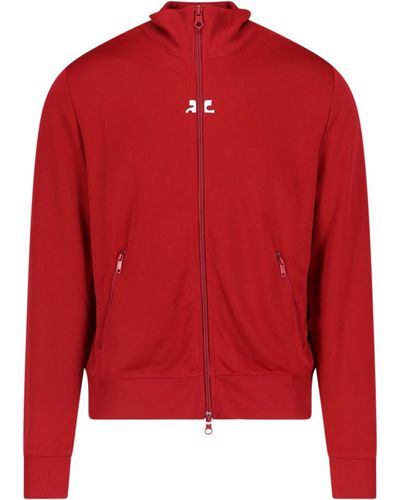 Courreges Zip Sweatshirt - Red