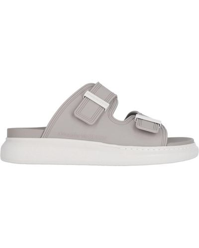 Alexander McQueen Hybrid Slide Sandals - Gray