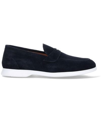Kiton Suede Loafers - Blue