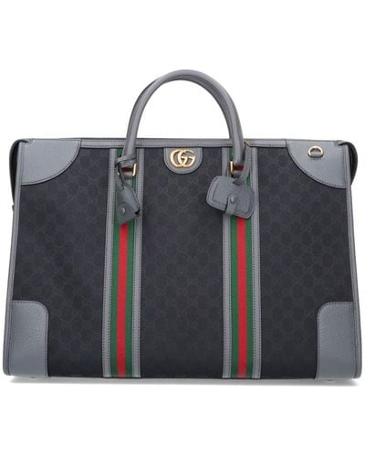 Gucci 'double G' Travel Bag - Blue