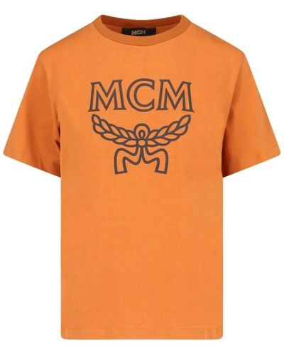 MCM T-Shirt Logo - Arancione