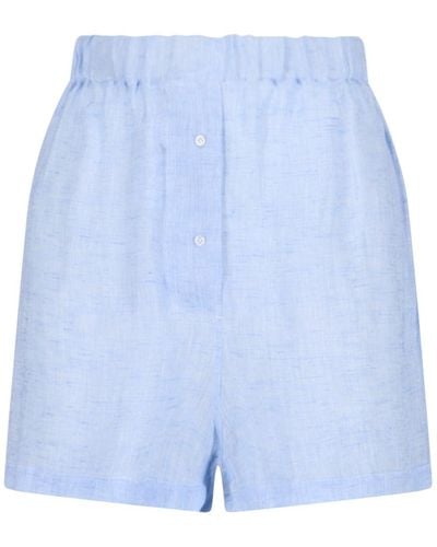 Finamore 1925 Linen Boxer Shorts - Blue