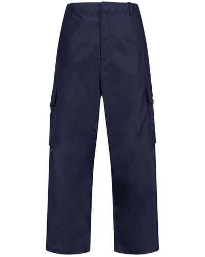Prada Pantaloni In Re-Nylon - Blu