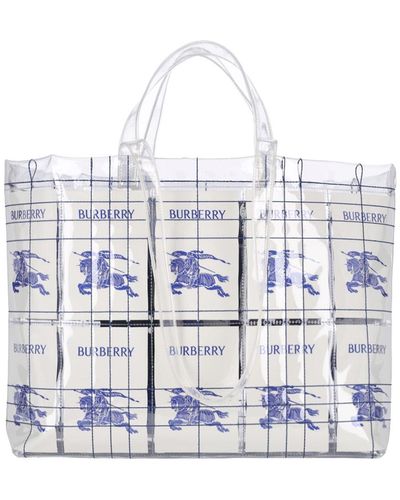 Burberry Tote Bags - White