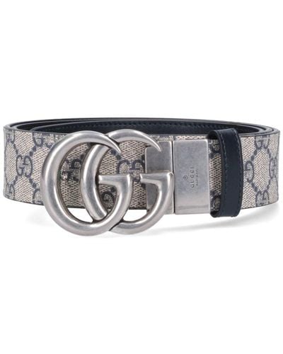 Gucci Reversible Belt "Gg Marmont" - White