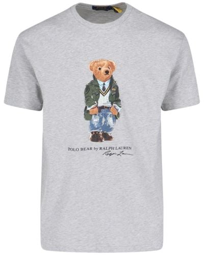 Polo Ralph Lauren T-Shirt "Polo Bear" - Bianco
