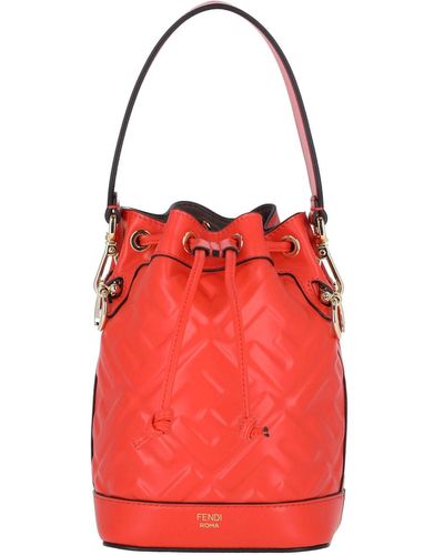 Fendi Borsa Bucket "Mon Tresor" - Rosso