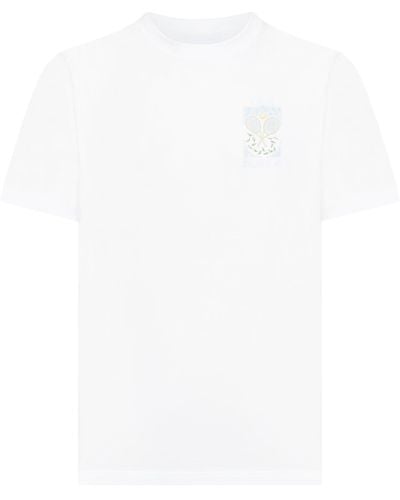 Casablancabrand Tennis Pastelle Printed T-shirt - White