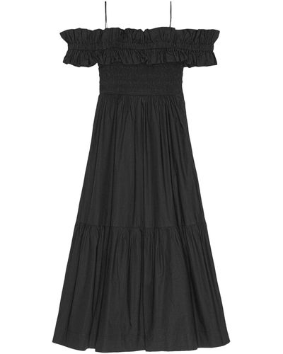 Ganni Long Dresses - Black