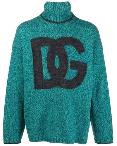 Dolce & Gabbana Maglione con intarsio - Verde