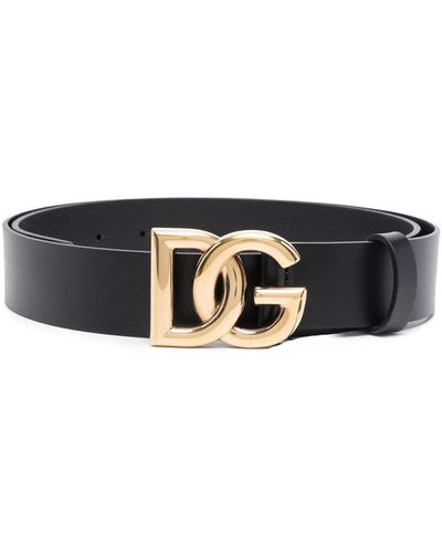 Dolce & Gabbana Dg Belt With Logo - Metallic