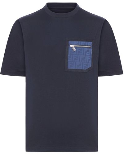 Fendi Cotton T-shirt - Blue