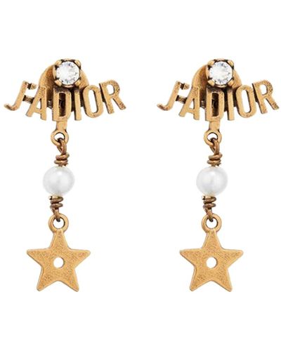 Christian Dior Earrings Gold Crystal Pearl Star Embellished  Etsy UK in  2023  Dior earrings Crystal pearl earrings Crystal pearls