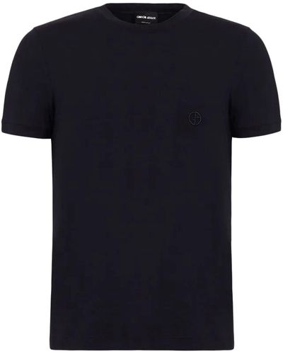 Giorgio Armani T-shirt con ricamo - Nero