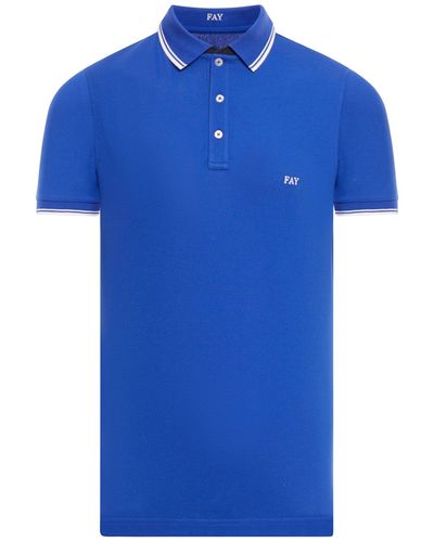 FAY ARCHIVE Polo Stretch - Blue