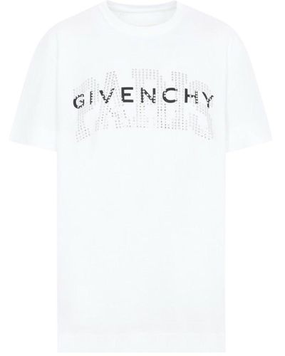 Givenchy T-shirt dal taglio classico in cotone bianco di