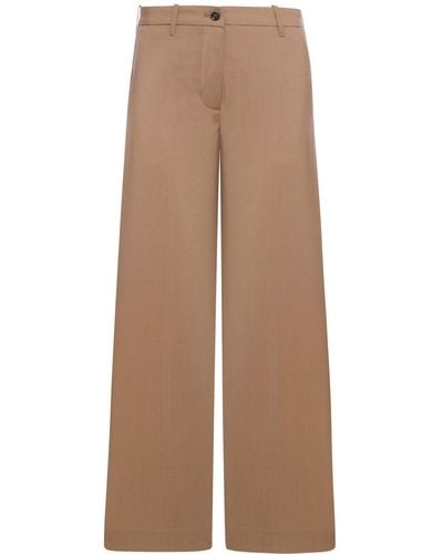Nine:inthe:morning Wide Leg Trousers - Natural