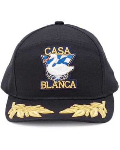 Casablanca Black Par Avion Cap - Blue