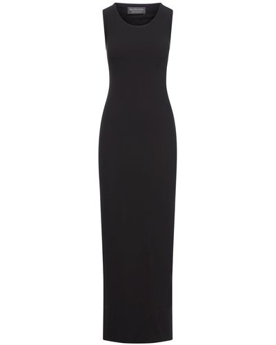Balenciaga Sleeveless Dress In Ribbed Jersey - Black