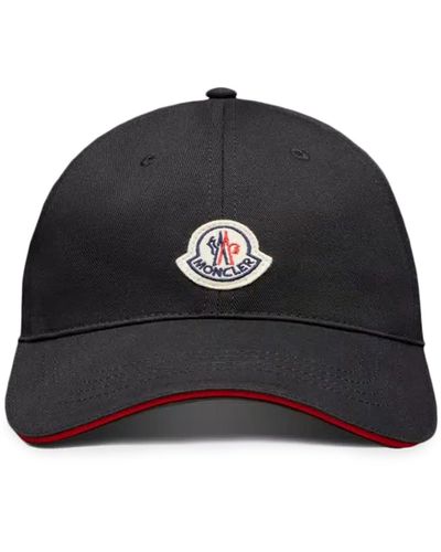 Moncler Cappello da baseball in gabardine - Nero