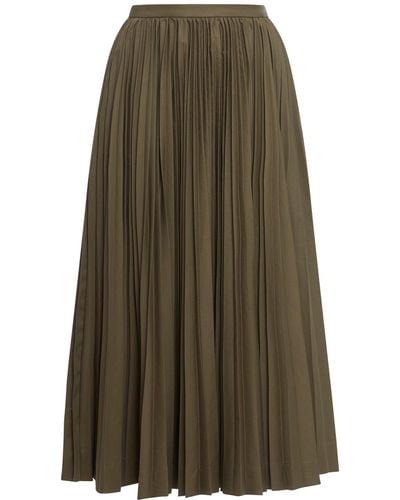 Dior Pleated Skirt - Green