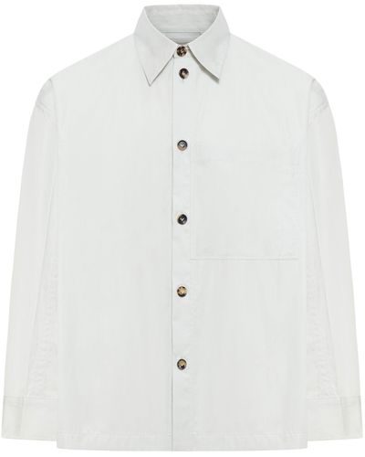 Bottega Veneta Silk And Cotton Shirt - White