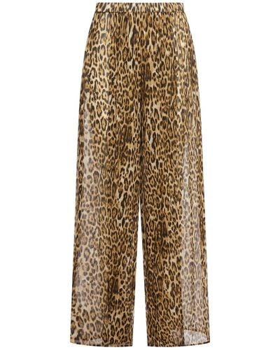 Nina Georgette Trousers - Natural