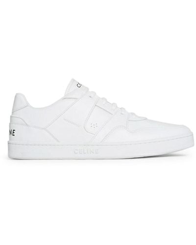 Celine Ct-04 Low Lace-up Trainer - White
