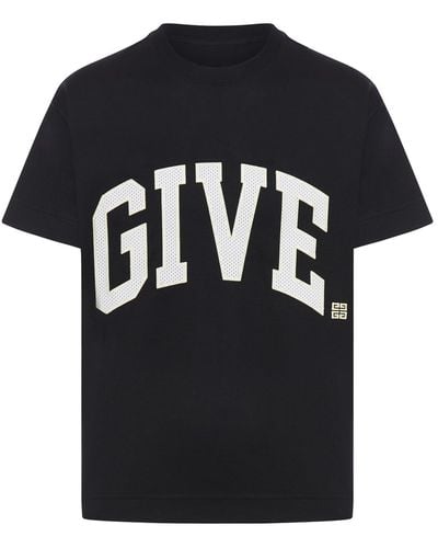 Givenchy T-shirt With Embroidered Logo - Black