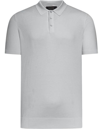 Nome Short-sleeved Polo Shirt - Gray