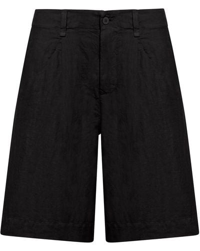 Transit Linen Shorts - Black