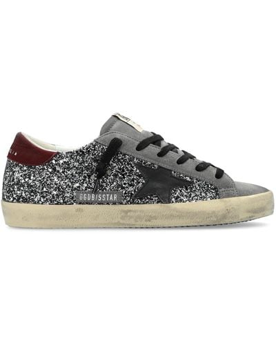 Golden Goose Super Star Glitter Upper Suede Toe Leather Star And Heel - Multicolour